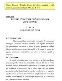 Image of Estudio fónico del chino y español